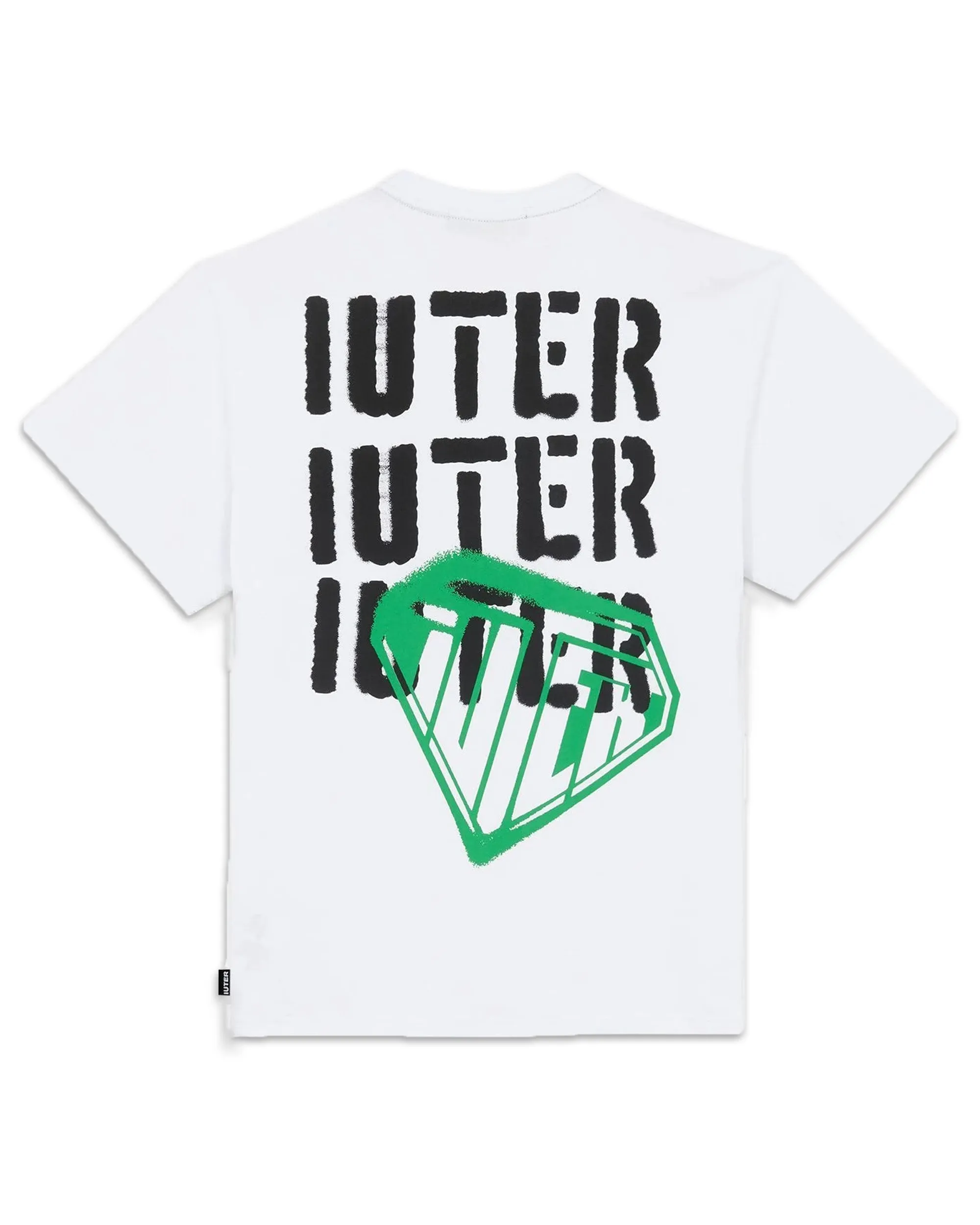 T-Shirt Uomo Iuter Stencil White