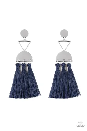 Tassel Trippin Blue-Earrings