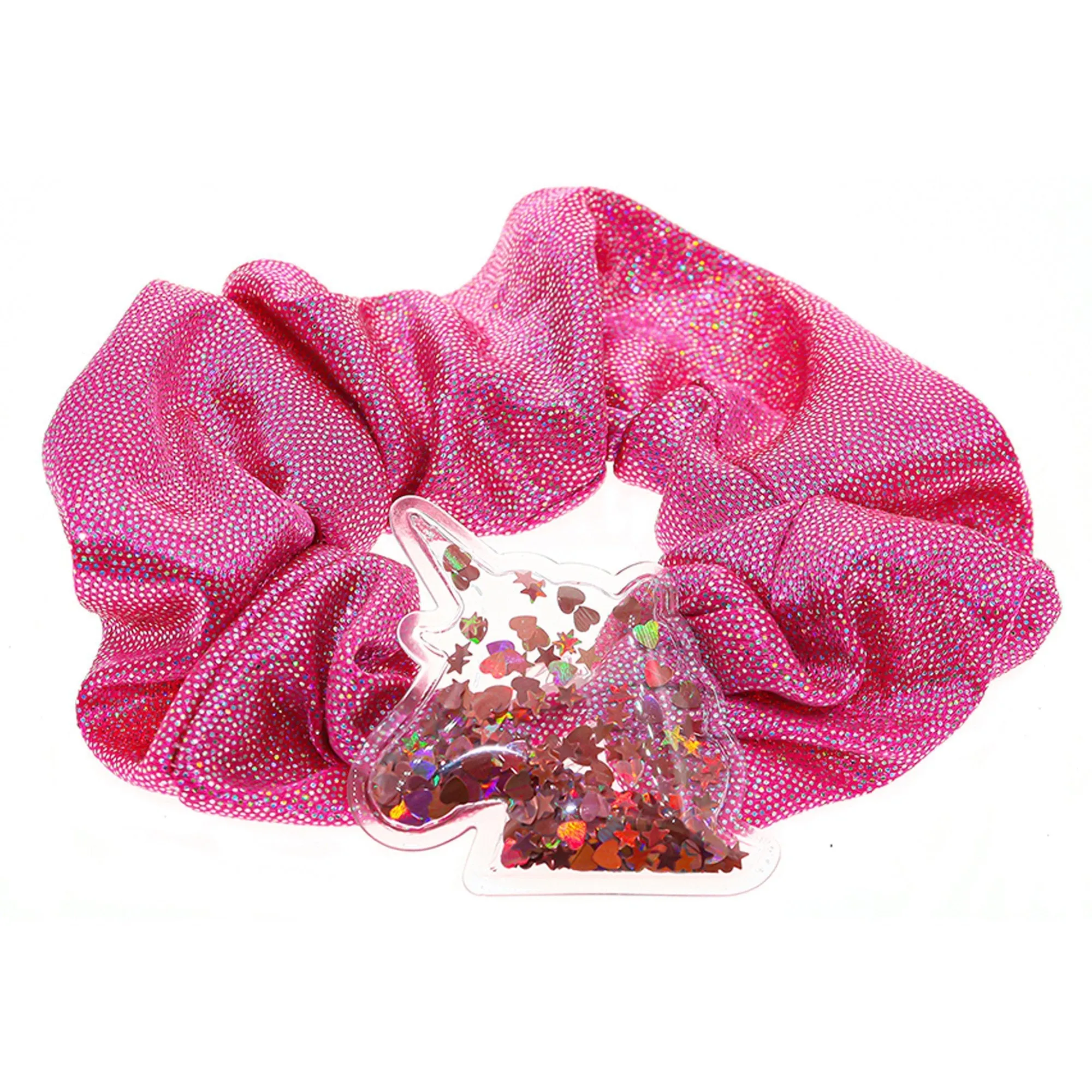 Unicorn Glitter Scrunchie