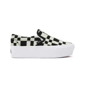 Vans - Unisex Woven Check Classic Slip-On Stackform Shoes (7Q5RBZW)