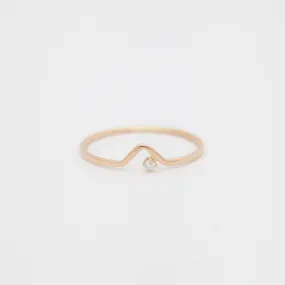 White Diamond Triangle Lineage Ring