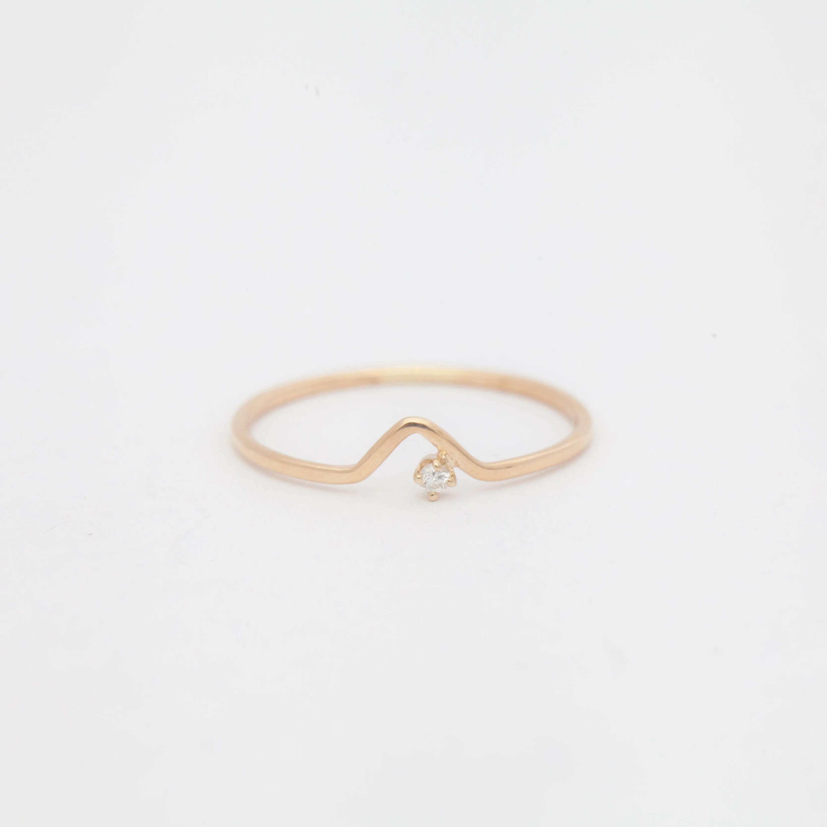 White Diamond Triangle Lineage Ring