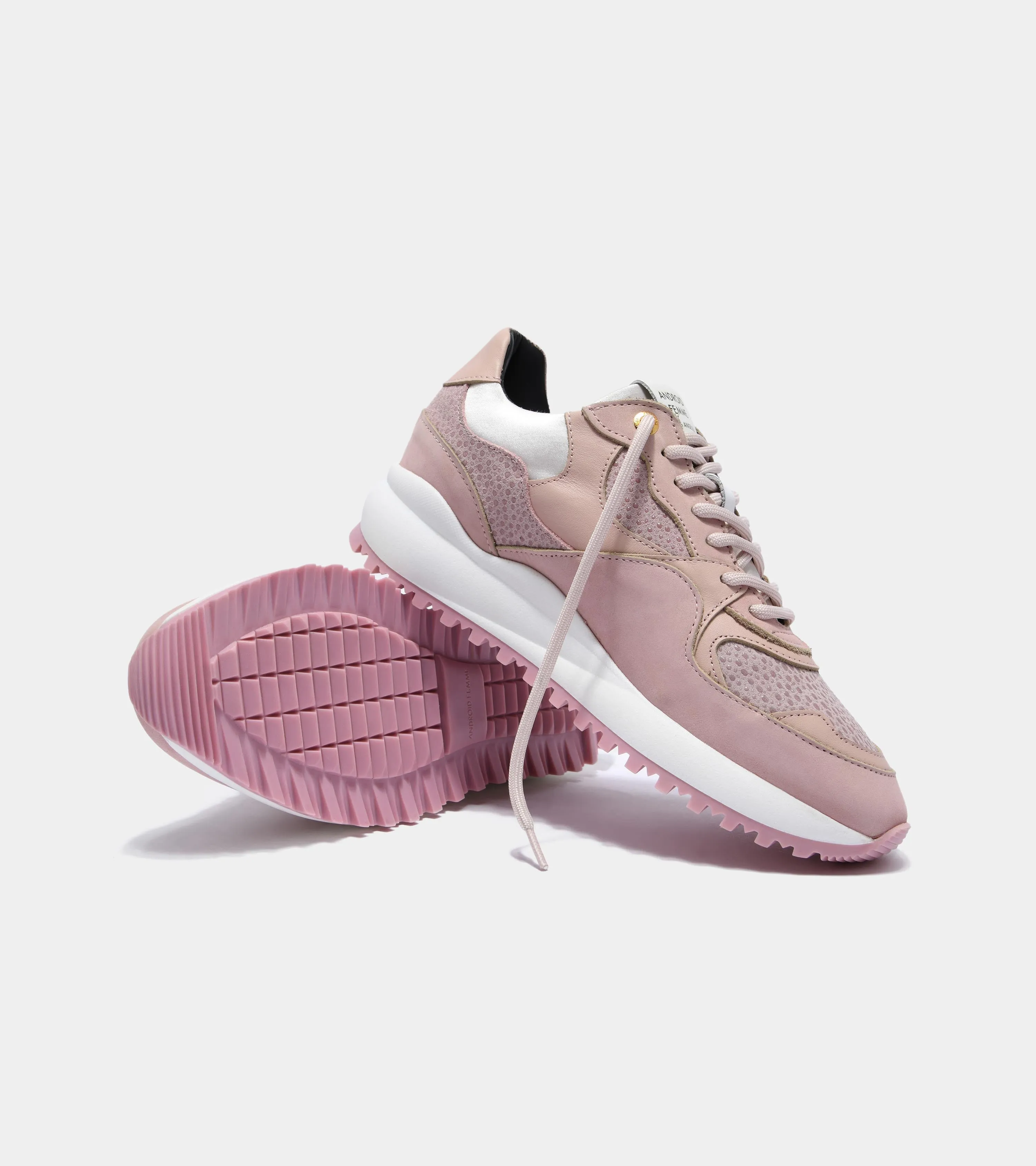 Womens Santa Monica  | Blush Stingray Suede Satin AFP193-02