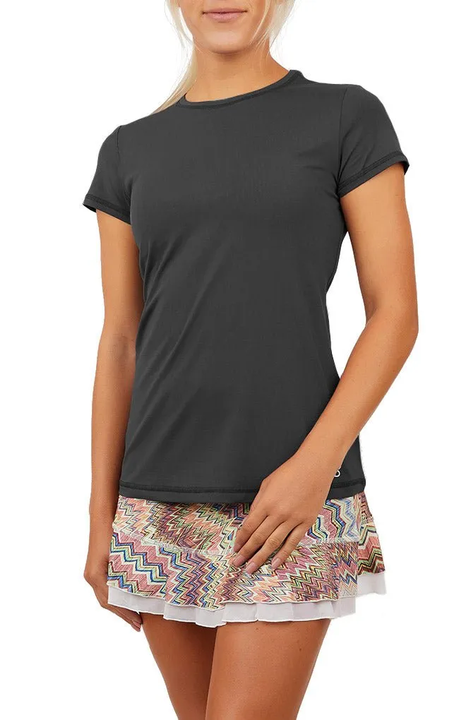 Women's Short Sleeve Tennis Top - UV Colors