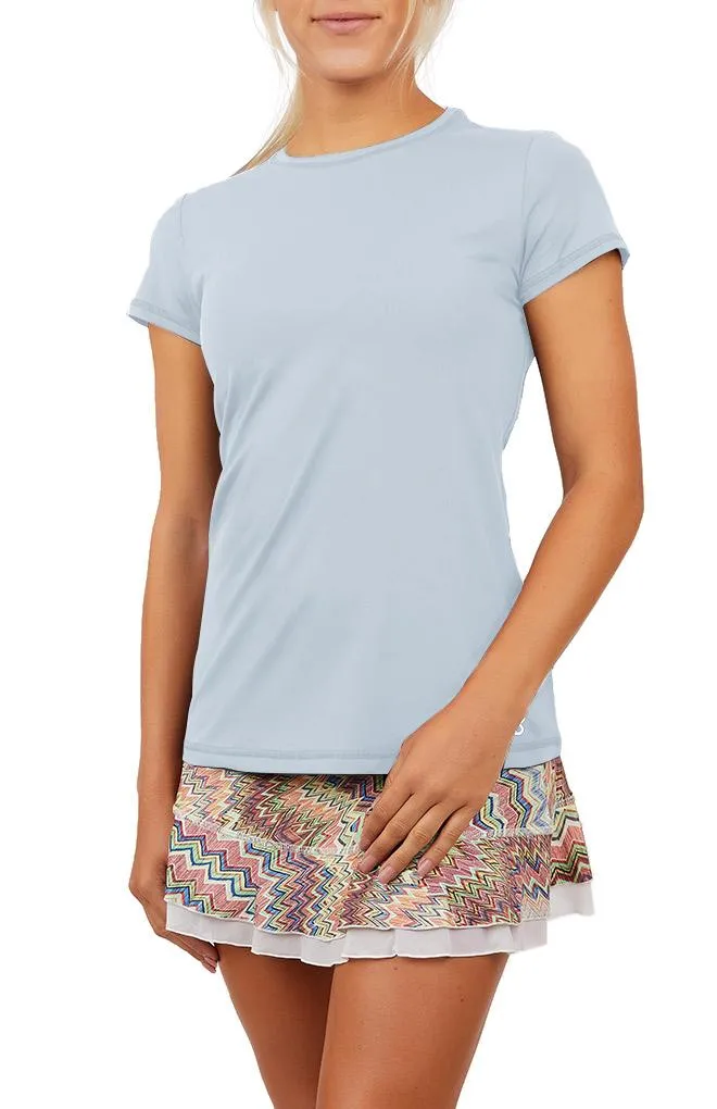 Women's Short Sleeve Tennis Top - UV Colors