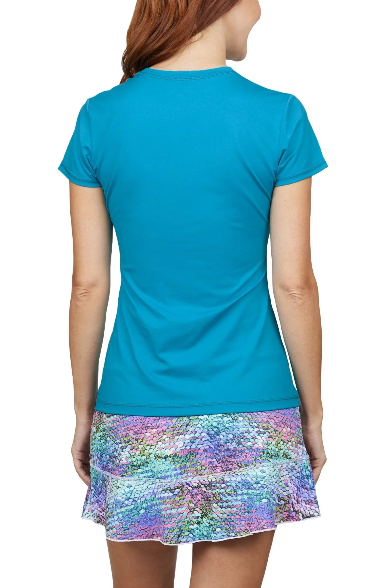 Women's Short Sleeve Tennis Top - UV Colors